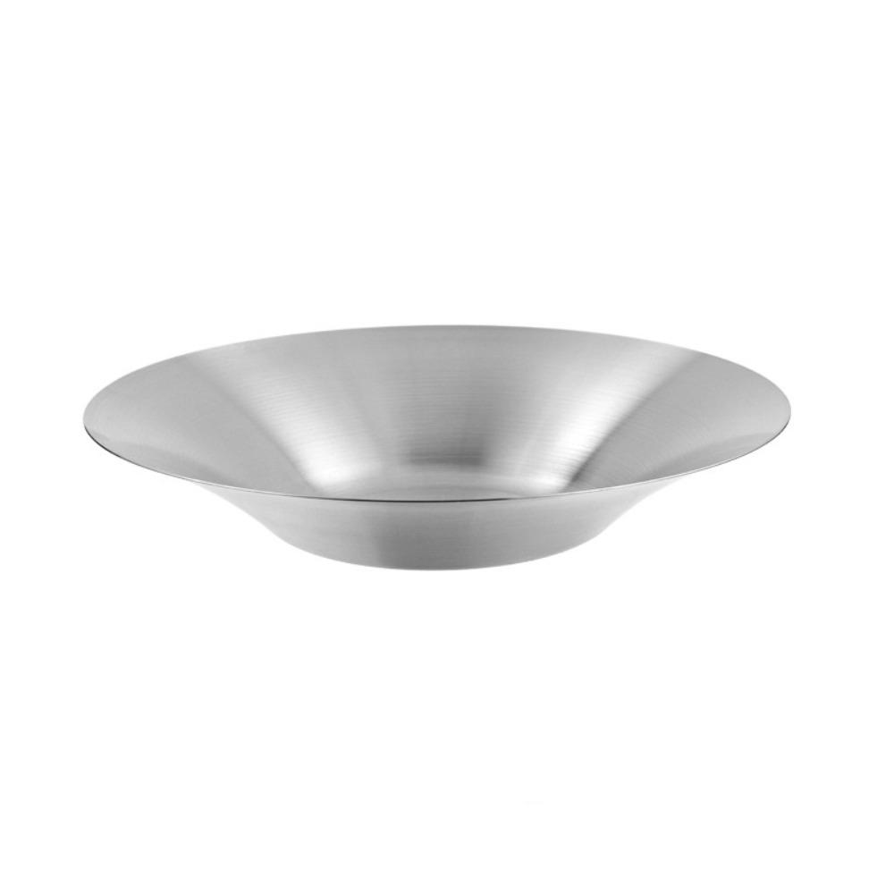 

Stackable Pasta Plate Deepened Fruit Dish Durable Ramen Bowl Restaurant 19 cm/7.48 in срібний