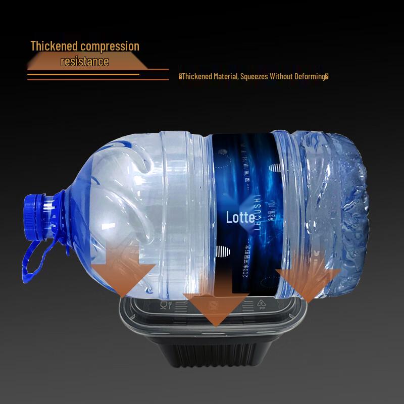 Ji Wang Gu Transparent Square Disposable Meal Prep Containers