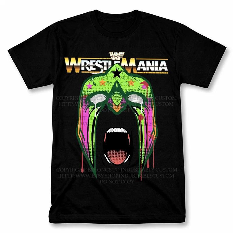 

The Ultimate Warrior WrestleMania Graphic T shirt Vintage Style WWF Fan Tee L