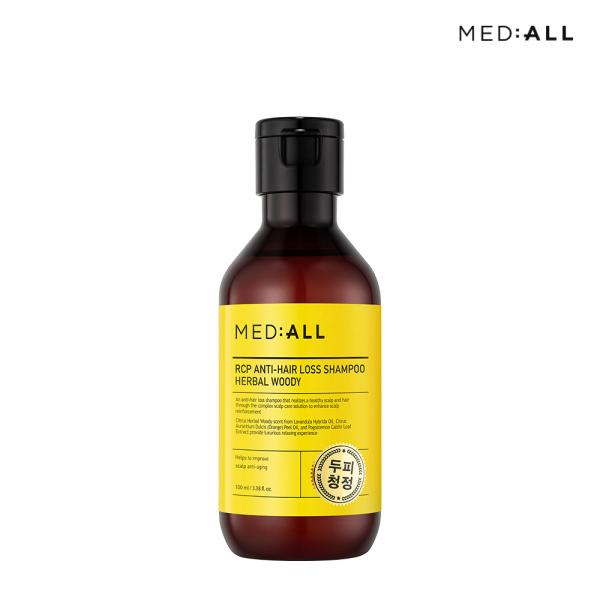 MEDIALL Hair Loss, Dandruff Relief, Mildly Acidic Shampoo 100ml, Woody Herbal Fragrance Shampoo 100ml Woody Herbal Fragrance