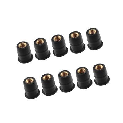 BULLSPANN M5 Wellnut Fairing Fasteners Motorcycle Windshield Screws Windscreen Nuts 10pcs Replacement Parts Accessories Replacement