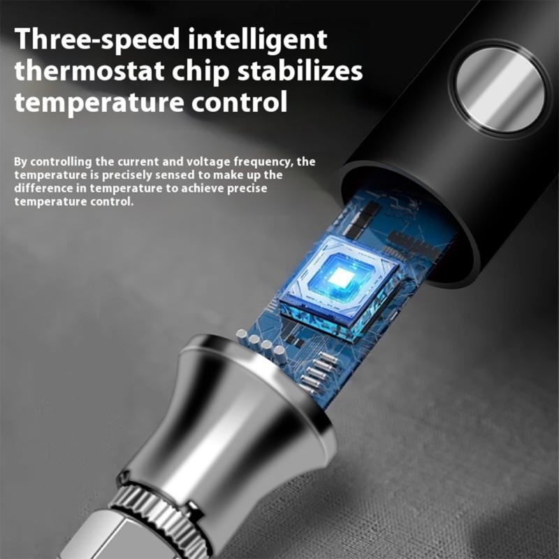 Mini Welding Machine Wire Soldering Iron For Electronics Repair Adjustable Temperature Tip Light weight Aluminum