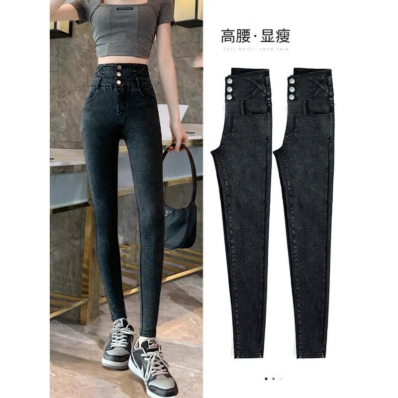 Black Leggings Women's Summer Thin Outer Wear New Tight Pencil Spring and Autumn Small Black Pants Women's Leggings