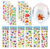 6/12/24pcs 3d Stationery Stickers Reusable Cartoon Dinosaur Design Office Cultural And Educational Supplies Student Rewards TMZ