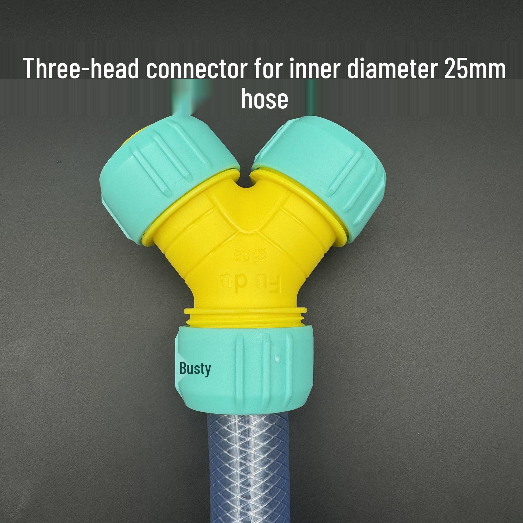 Fudu Y-shaped Quick Connect 1-Inch Water Hose Splitter Tee