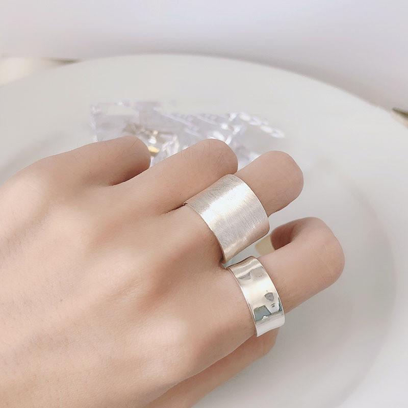 Elegant Korean Style Adjustable Copper Ring For Women With Minimalist Design Geometric