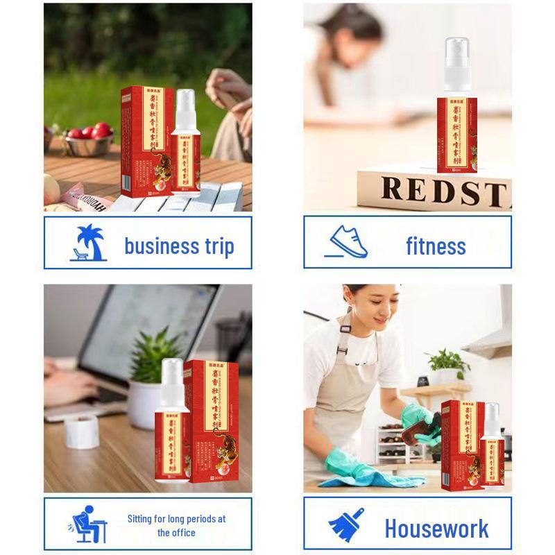 Yikangjia Muscle & Joint Spray for Lumbar, Cervical, Knee, & Bone Relief - For Middle-aged & Elderly