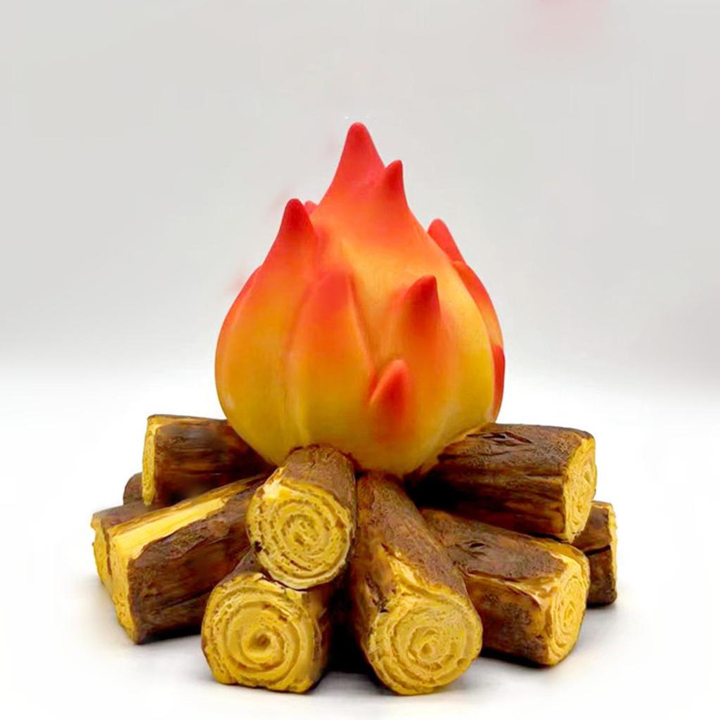 Realistic LED Flame Effect Night Light for Living Room Desktop Ornament
