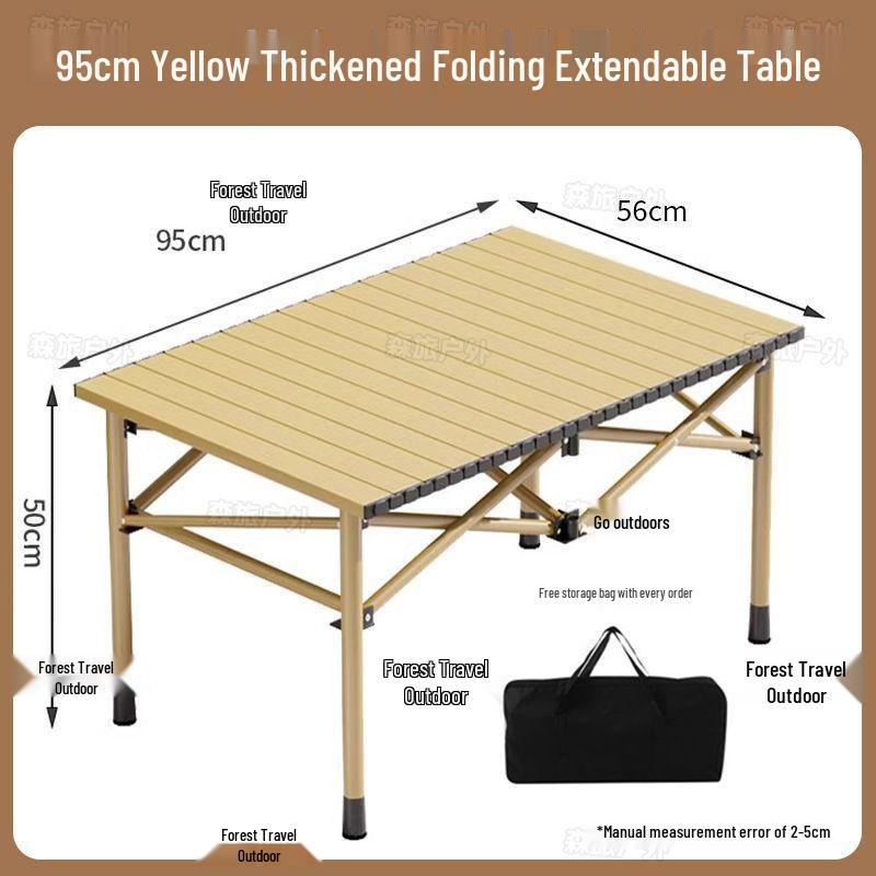 Egg Roll Portable Folding Table and Chair Set for Camping and Picnics