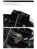 European Style Little Bee Embroidered Men's Winter Jacket - Korean Trendy Thick Down Cotton Coat