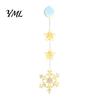 LED Window Decoration Star Moon Hanging Light, Warm String Lights, Christmas Tree Pendant Decorations Decorative Atmosphere Lamp for Home Holiday