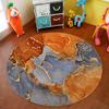 Marble Quicksand Round Carpet Living Room Office Chair Mat Computer Desk Mat Bedroom Decorative Mat Bedroom Coffee Table Mat