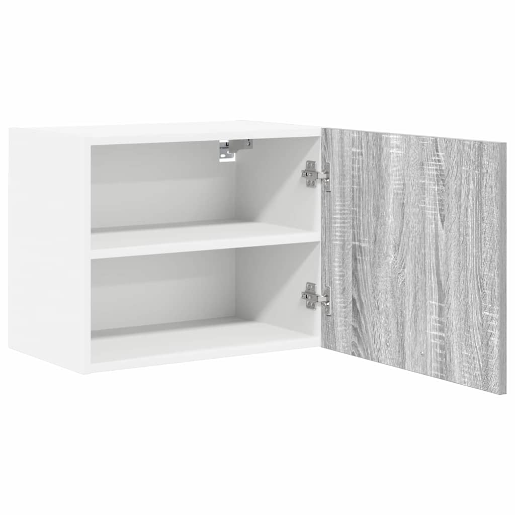 Hanging Cabinet Grey Sonoma and White 50 x 31 x 40 cm Particleboard