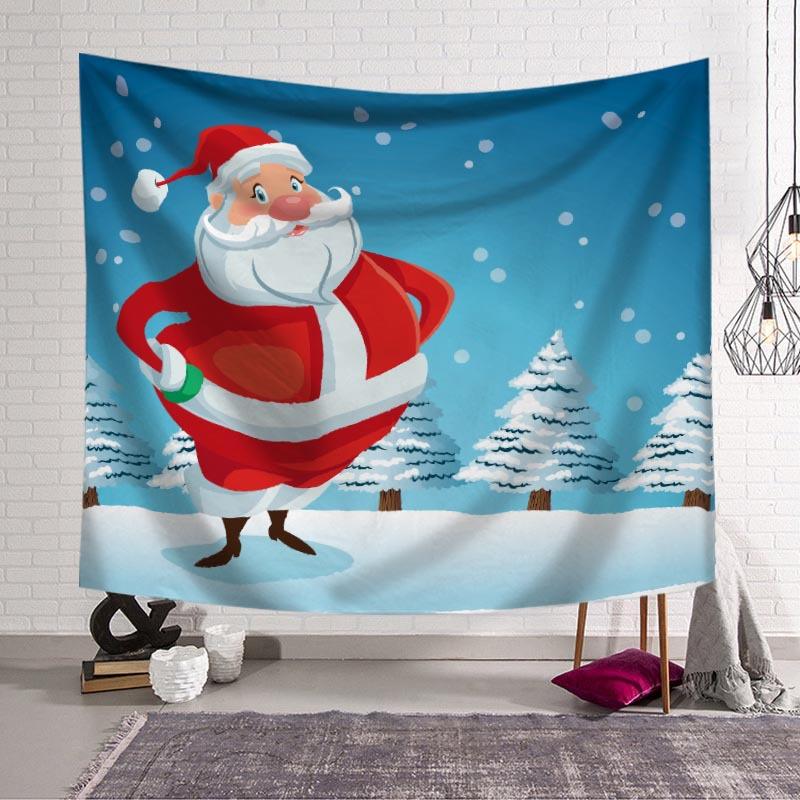 Home Decor Tapestry Christmas Print Pattern Tapestry Christmas Room Wall Background Fabric