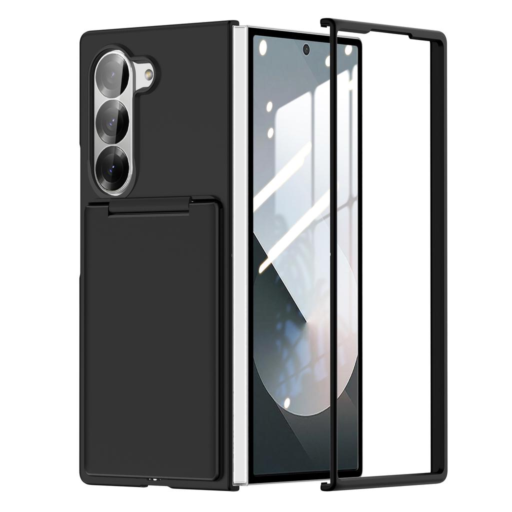 Suitable for Samsung Galaxy Z Fold7 Mobile Phone Case Folding Card Bag Bracket Imitation Leather Full Cover Dustproof Tup Jacket