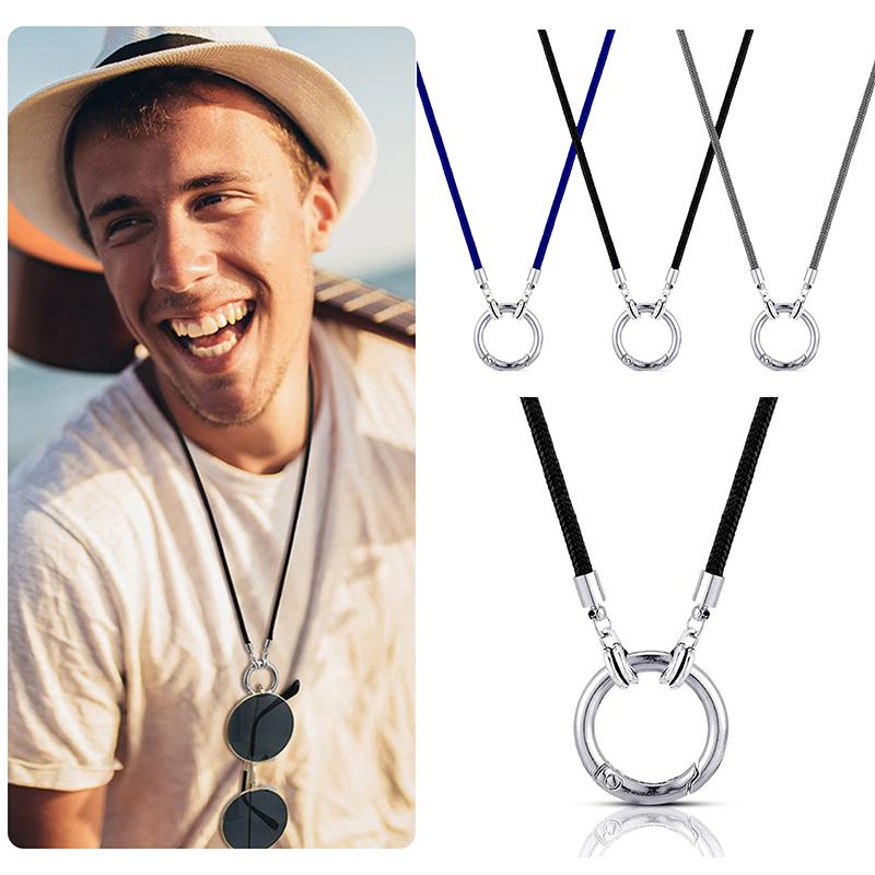 Creative Eyeglass Holder Necklace Portable Outdoors Travel Glasses Storage Cord String Unisex Sunglasses Holder Retainer