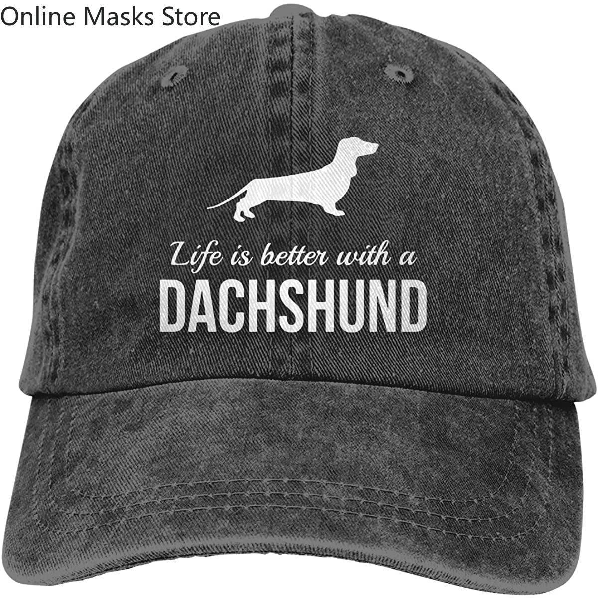 

Винтажная бейсболка унисекс, регулируемая шляпа унисекс с таксой для женщин, классическая хлопковая джинсовая кепка дальнобойщика One Size