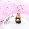 School Resin Kawaii Message Holder Folder Clip Photo Card Stand Memo Clip Memo Holder Bread Cat