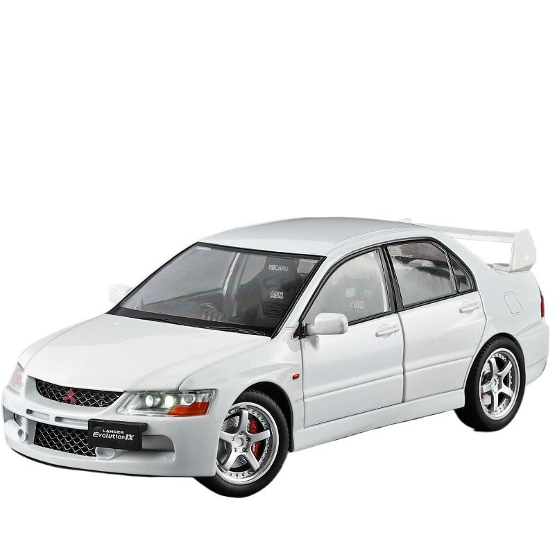 Simulation 1/24 Scale Mitsubishi EV09 Street Version Alloy Car Model Collection Ornament Toy Vehicle Children Boy Gift Miniature