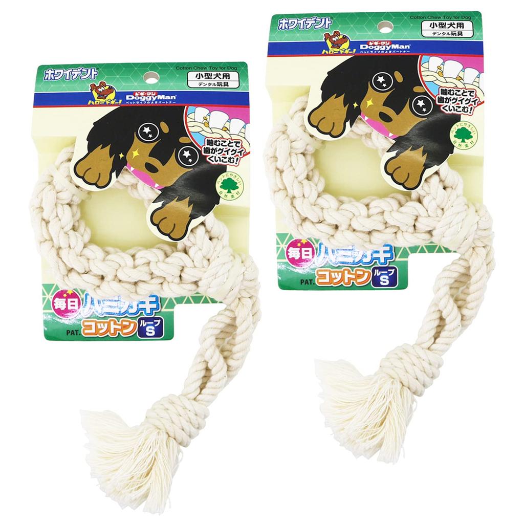 Doggyman Daily Toothpaste Cotton Loop S Size x 2 Pack