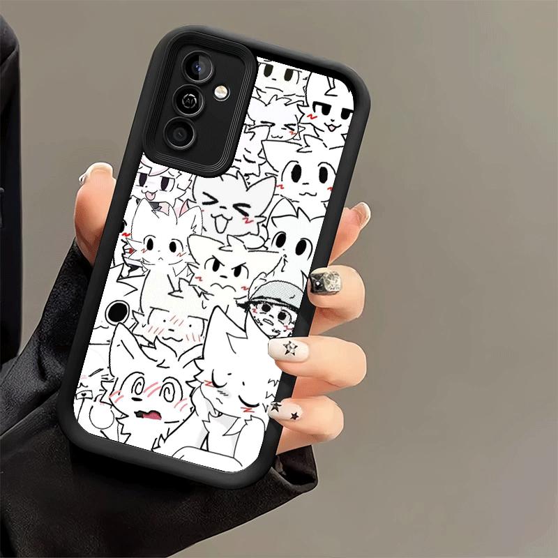 Phone Case for Samsung Galaxy A17 A16 A15 A14 A13 Cute B-Boykisser Catoon A56 A36 A26 A55 A35 A25 A54 A34 A24 A53 A33 A23 A07 A0