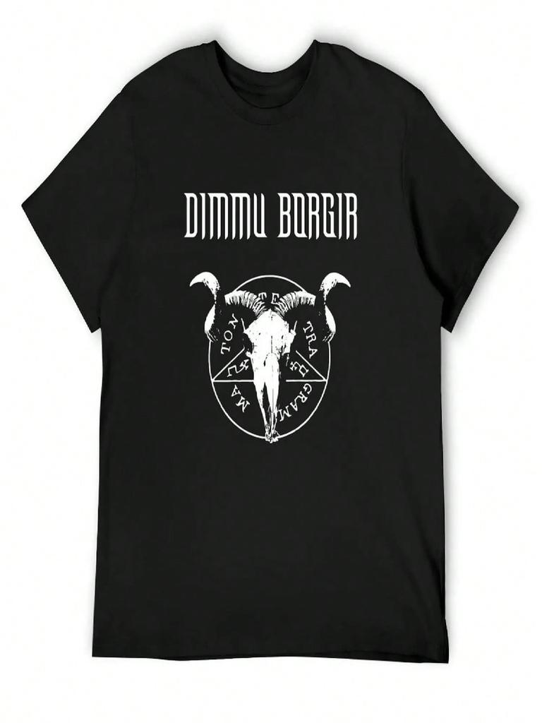 Dimmu Borgir Norwegian Black Metal Band T-Shirt Oversizeds Funny T-Shirts Heavyweights Gifts For Boyfriend Oversized T Shirt Men