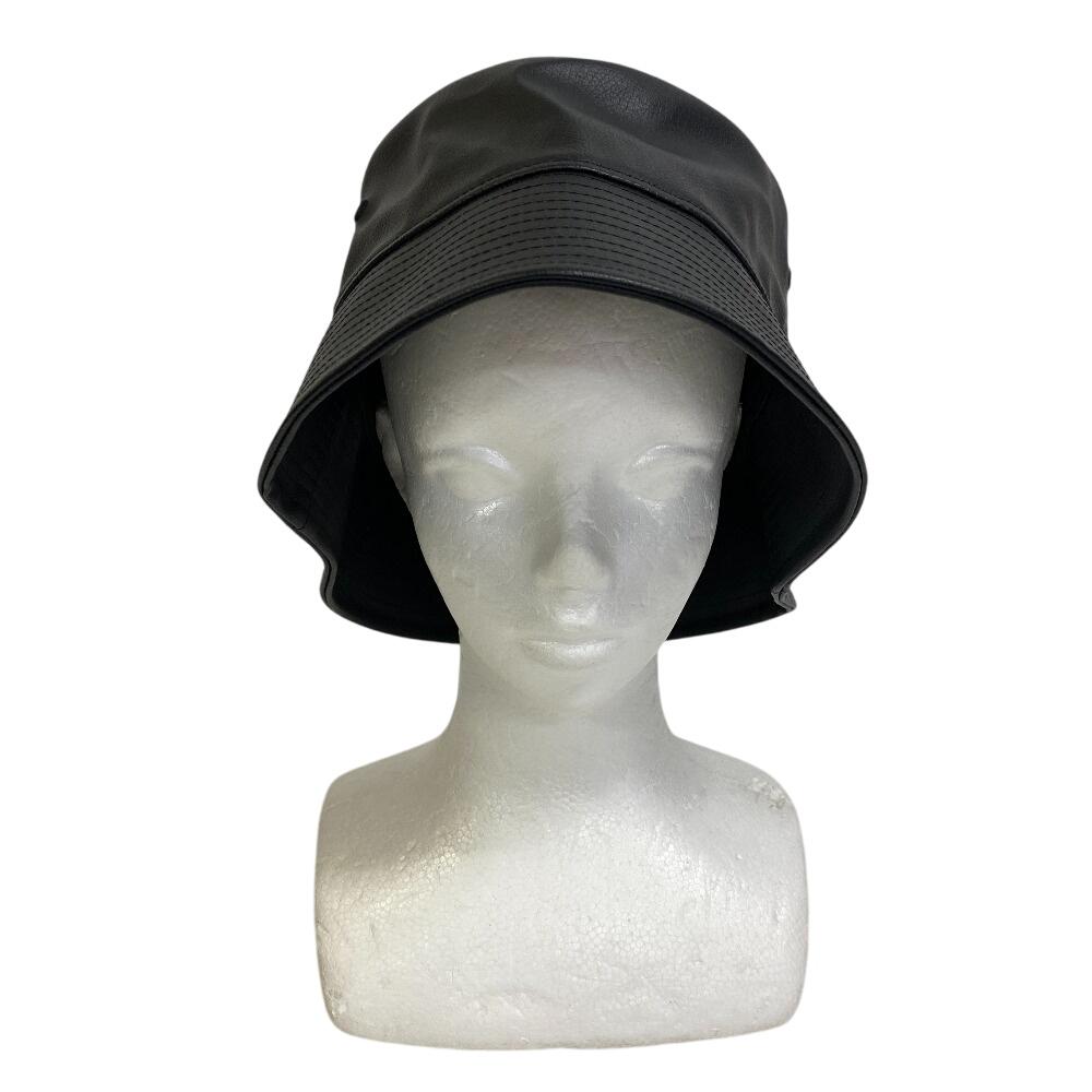 New Era 205791 23273 Bucket Hat PVC Hat Black PVC Mens Used