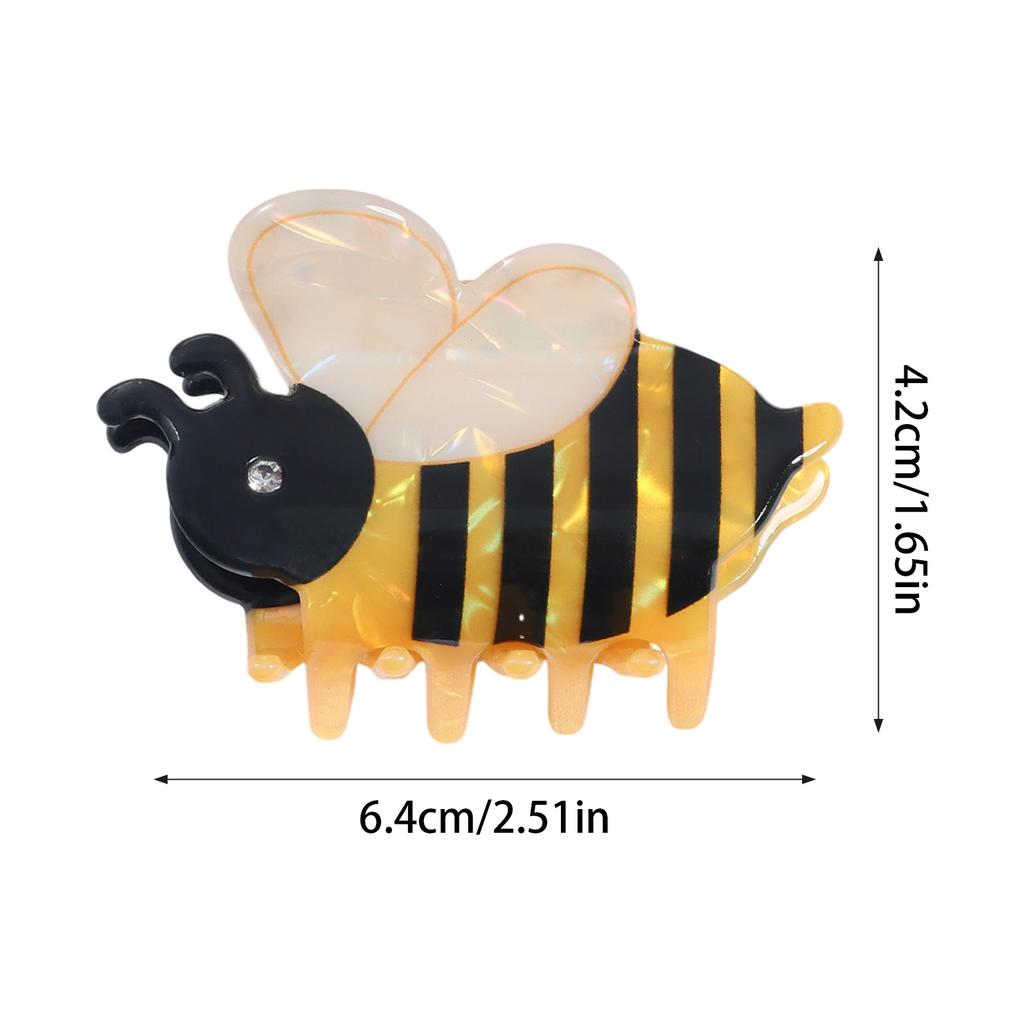Cartoon Bee Hair Claw Clips Big Strong Non-slip Hair Grip Claw Clips for Thick Hair Long Hair Curly Hair