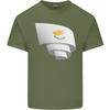 Curled Cyprus Flag Cypriot Day Football Unisexs Light Cotton Tshirt