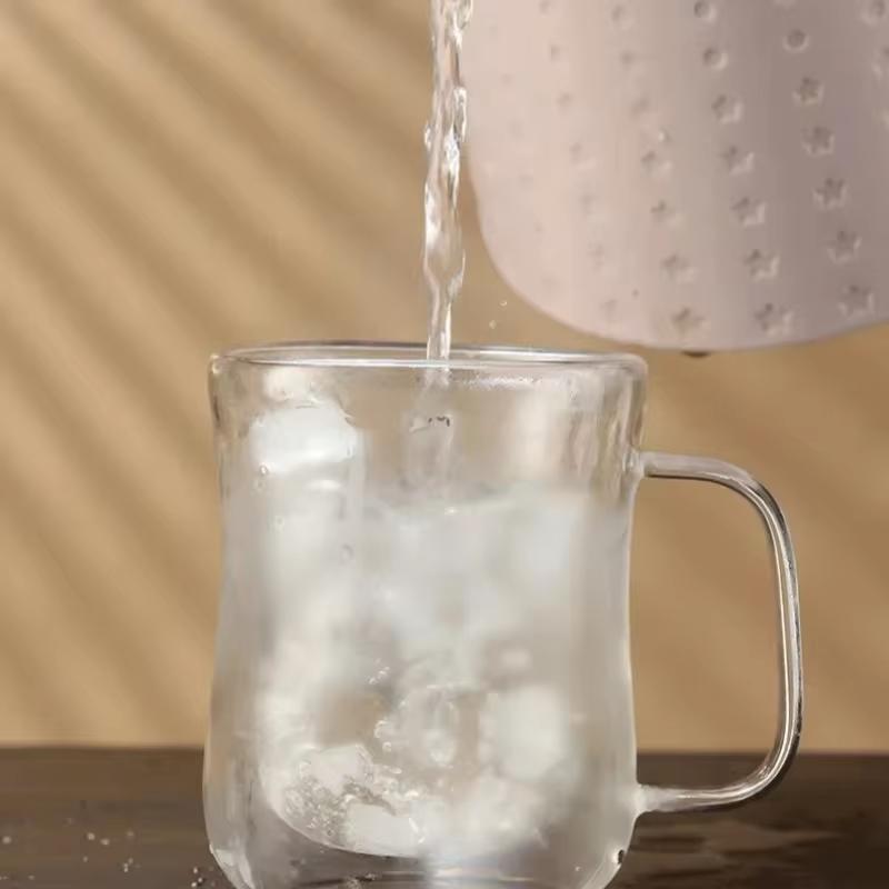 Double Wall Glass Cup Heat-resistant High Borosilicate Glass Coffee Cup with Handle Latte Espresso Tea Beer Drinkware Coffeeware