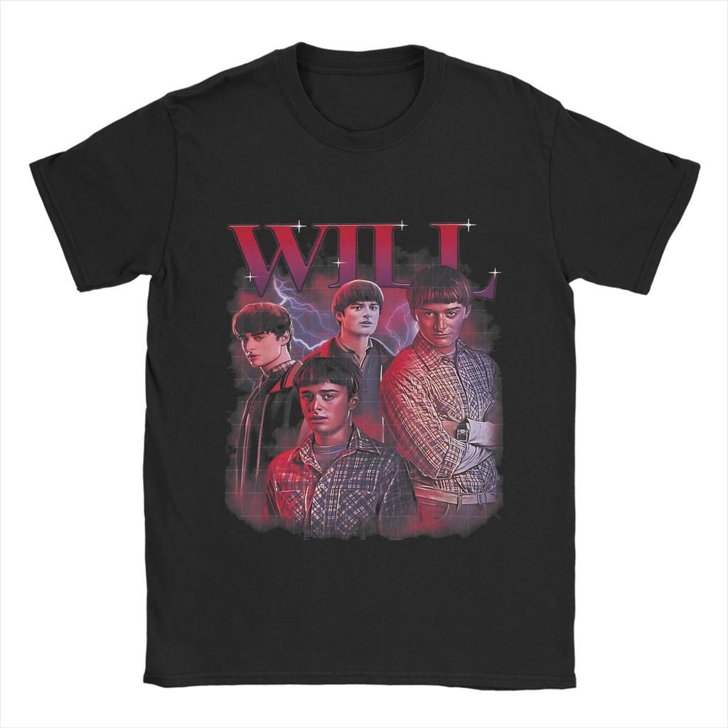 Men Women Printed Steve Harrington Will Byers T Shirt Tee Short Sleeve Cotton Tshirts Fans Gift Clothing