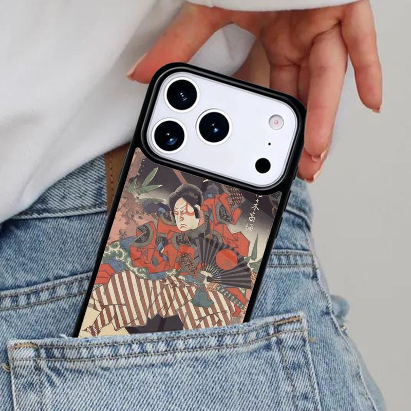 Ukiyo-e Japanese style Art Phone Case for iPhone 17ProMax 12 13 14 15 16e 17 Pro Max Plus Air Cover
