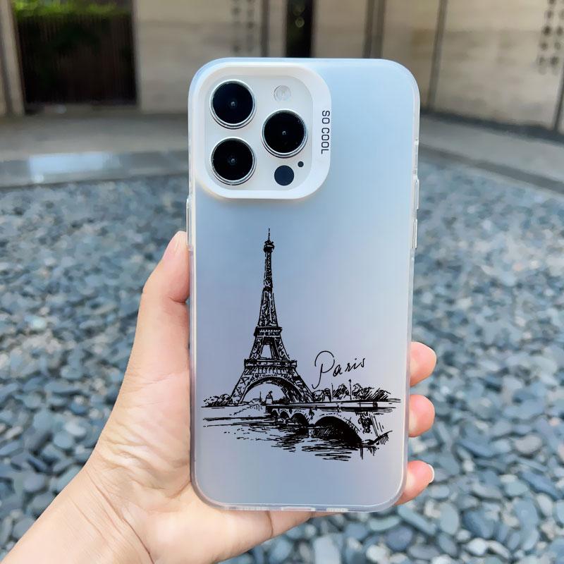 World Famous Historical Landmark Building Phone Case for Iphone 15 14 Plus Pro MAX 11 12 13 Mini Pro Max Shockproof Laser Covers