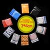 3x4cm 500pcs Color Self Sealing Bag Printed Thick Plastic Mini Pocket Fish Hook Jewelry Powder Storage Sack Try Sealing Pockets Handmade Parts Bag