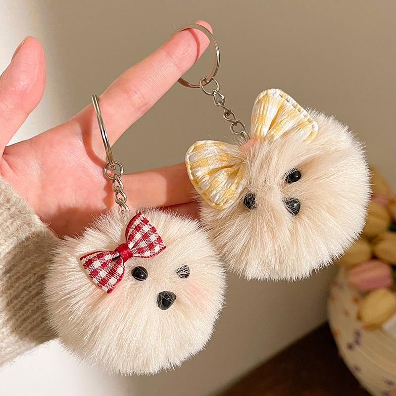 1PC Plush Backpack Car Decor Key Ring Cute Charms Bag Pendant Accessories Doll Pendant