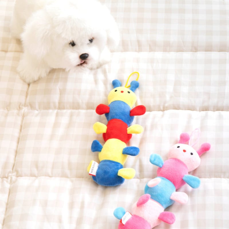 [Animal de compagnie] Jouet couineur chenille