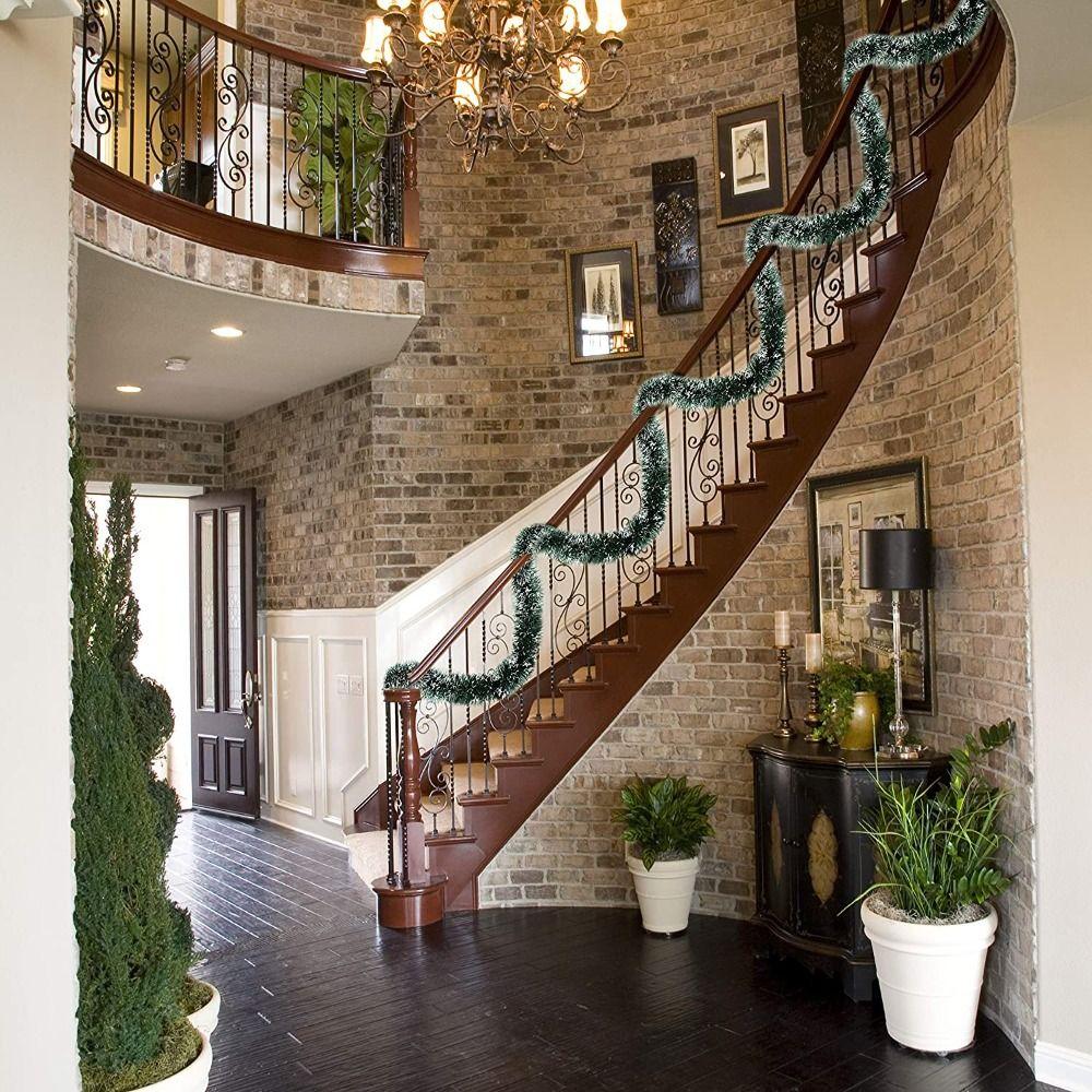 200cm Xmas Decor Ribbon Dark Green Christmas Pendant Xmas Party Supplie Garland  DIY