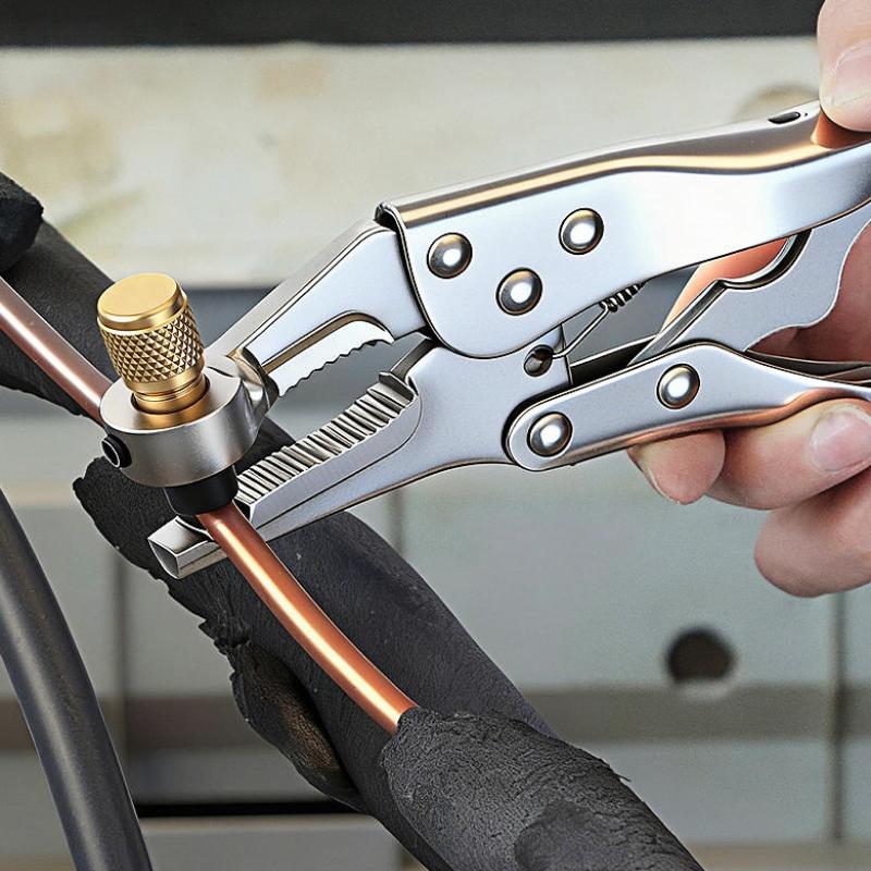 1Pcs Air Conditioner Tube Locking Plier Refrigerant Recovery Clamp Refilling Pliers For Welding Locking Plier Repair Tool