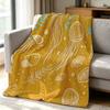 Ocean Flannel Blanket Warm Soft Halloween Christmas Couch Warm Cozy Decorative Decor Gift for All Season