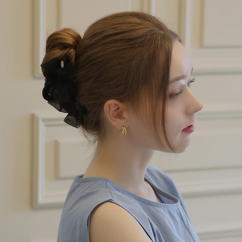 Dieuamour Lace Ribbon Hair Clip Claw Pin