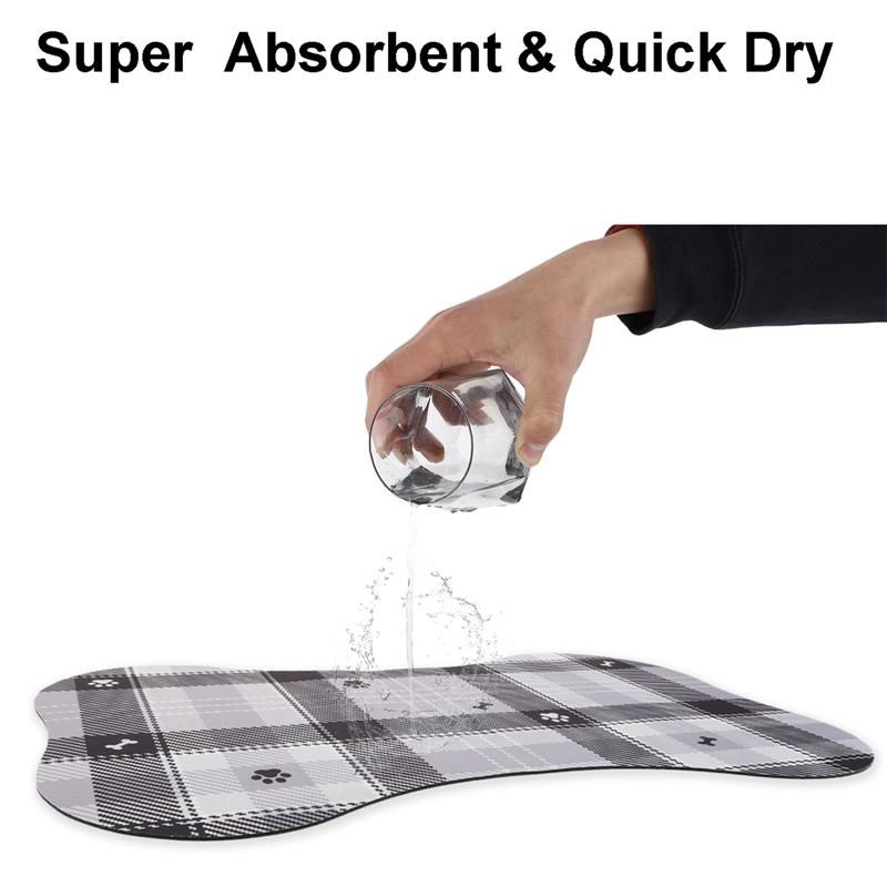 Waterproof Pet Placemat Dog Cat Food Mat Dog Feeding Mat Cat Dog Drinking Feeding Placemat Diatom Mud Pet Bowl Pad Feeder Mats
