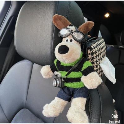 Palm Dog Hanging Car Tissue Box - Cute Car Interior Accessory