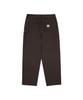 Syupeodeulai Corduroy Mix Straight Carpenter Pants Brown