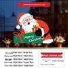 Santa Claus Wall Stickers: Cute Cartoon Christmas Decorations for Windows and Shop Layouts