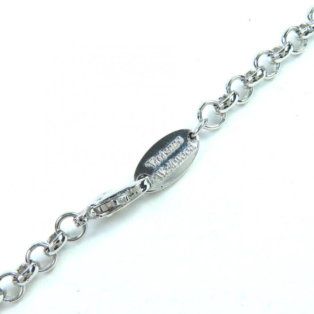 VIVIENNE WESTWOOD Naszyjnik Mała Zawieszka Orb Cyrkonia Dekoracja Srebrny Kobiety Używany