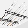 Fishing Rod Display Stand Wall Ceiling Storage Rack Horizontal Rod Stand 6/12-Rod Wall Mounted Fishing Rod Holder