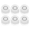 6-Piece Round Bubble Level, 10x6mm, Mini Round Bullseye Level for Leveling Camera Tripods, Telescopes, Workshops, Turntables, and Picture Frame