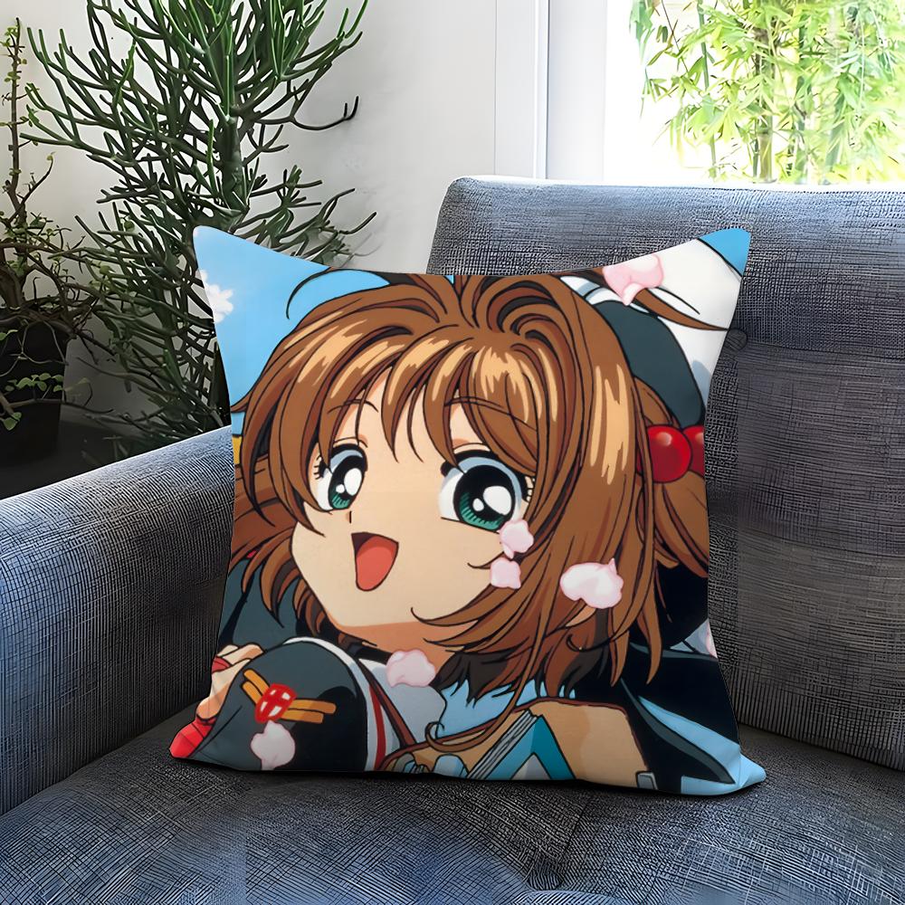 POPULAR C-CCardcaptor SSSakuraS Cushion Cover Comfortable Reversible Pillow Cover Ideal for Car Sofa Bedroom & Beyond