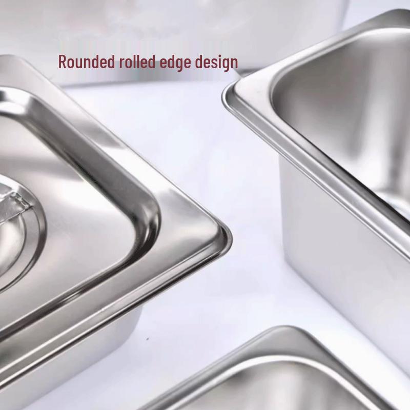 LIJIA KITCHENWARE Stainless Steel Square Basin