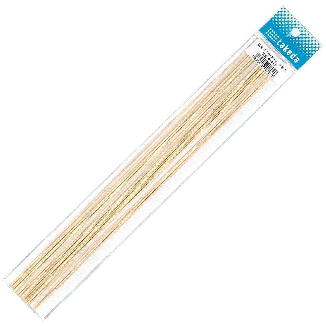 

Takeda Cypress square lumber 1mm x 1mm x 300mm 16 pieces [40-0701]